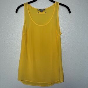 Forever 21 Sunny Yellow Silk Tank Top